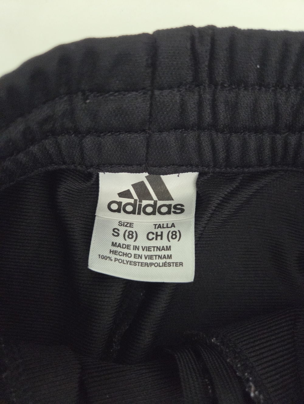 adidas Kids Black Sweatpants with Elastic Waist